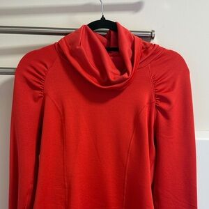 Calla Red Cowl Neck Sweater